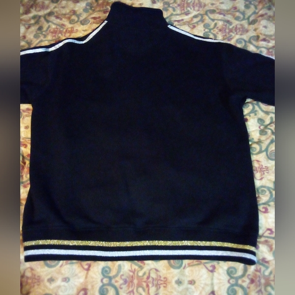 SOUTH POLE Premium Designer Full Zip Embroidered Studded Jacket Men's L Black - Picture 12 of 16